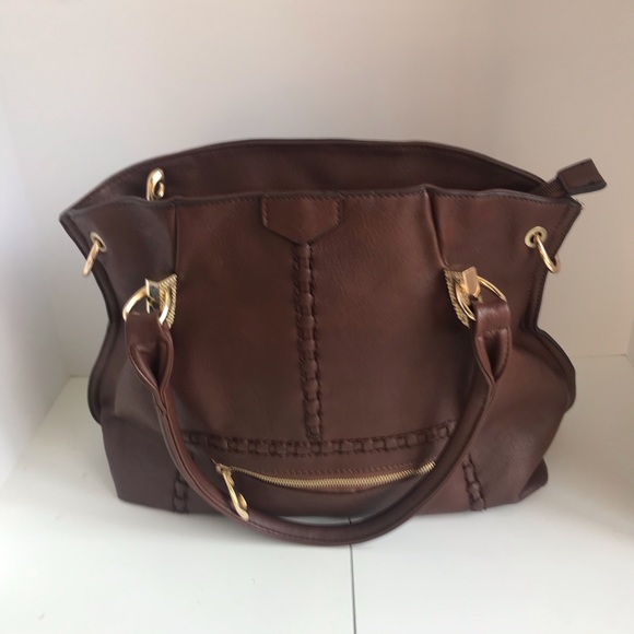 Shoulder Handbag with Gold-tone Hardware - Picture 3 of 12